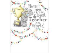 Me To You Bear Thank You Best Teacher Card