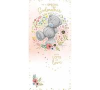 Me To You Bear Walking Through Flowers Special Godmother Mother's Day Card