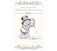 Me To You Bear Wedding Thank You Invitation Card