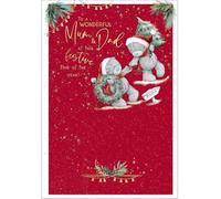 Me To You Bear Wonderful Mum & Dad Christmas Card