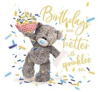 Me to You Birthdays Are Better With Sprinkles Birthday Card, Size:6x6"