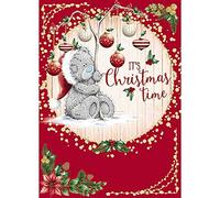 Me To You Christmas Card - Open Bear with Twig