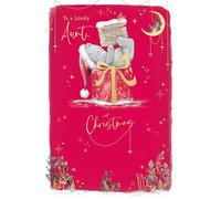 Me To You Christmas Card To A Lovely Aunt, Tatty Teddy 6x9ins - Official Collection