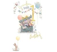 Me To You Grandson Happy 1st Birthday Card, Mixed