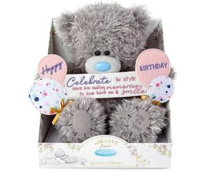Me to You Happy Birthday Banner Bear - 9"