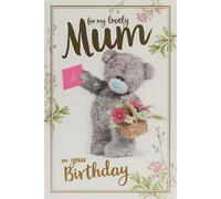Me to You Lovely Mum 3D Birthday Card,Mixed,Size:6x9,ALM93040