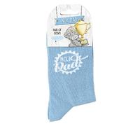 Me to You Men's 1 Dad Socks, Father's Day Gift-Blue, 7-10
