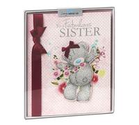 Me To You Sister Birthday Bear Handmade Boxed Card
