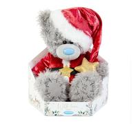 Me to You Tatty Teddy 19cm-High Cute Santa Bear In Luxury Gift Box - Signature Collection