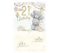 Me to You Tatty Teddy 21st Birthday Bear With Champagne Glass