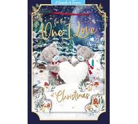 Me to You Tatty Teddy 3D Christmas Card For The One I Love 6x9ins - Official Collection