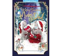 Me to You Tatty Teddy 3D Christmas Keepsake Card For Mum and Dad 6x9ins - Official Collection
