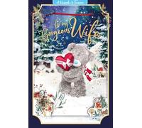 Me to You Tatty Teddy 3D Christmas Keepsake Card For My Gorgeous Wife 6x9ins - Official Collection