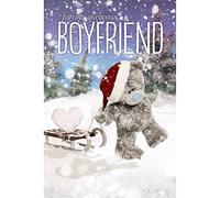 Me To You Tatty Teddy 3D Holographic Card - Gorgeous Boyfriend Christmas Card