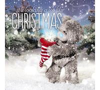 Me To You Tatty Teddy 3D Holographic Card - It's Looking a lot like Christmas