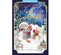Me to You Tatty Teddy 3D Keepsake Christmas Card For A Special Granddaughter 6x9ins - Official Collection