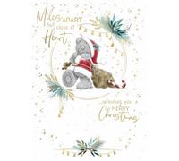 Me To You Tatty Teddy Across The Miles Luxury Christmas Card 5x7ins - Official Collection