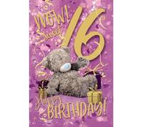 Me To You Tatty Teddy Age 16 Birthday Card, Wow! Sweet 16! - Official Collection