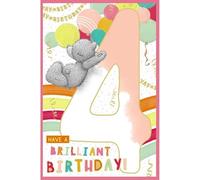 Me To You Tatty Teddy Age 4 Birthday Card, Have A Brilliant Birthday! - Official Collection