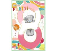 Me To You Tatty Teddy Age 8 Birthday Card, Time To Party! - Official Collection