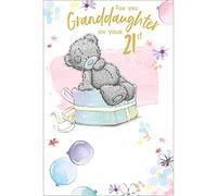 Me to You Tatty Teddy Bear for You Granddaughter on Your 21st Birthday Greetings Card