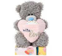 Me to You Tatty Teddy Bear With Personalisable Sticker - Official Collection, Gray, Medium