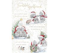 Me To You Tatty Teddy Beautiful Girlfriend Cute Christmas Card With Paper Insert 6x9ins - Official Collection