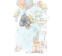Me To You Tatty Teddy Birthday Card, Bear Floating With Balloons - Official Collection 6 x 9