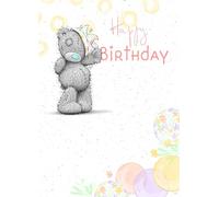 Me to You Tatty Teddy Birthday Card With Party Balloons - Official Collection