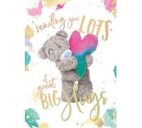Me To You Tatty Teddy Card Sending Hugs Greetings Card | Blank Inside - Official Collection 5 x 7