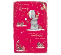 Me To You Tatty Teddy Christmas Card For An Amazing Nanny 5x8ins- Official Collection