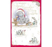 Me To You Tatty Teddy Christmas Card For Great Grandma 5x8ins - Official Collection