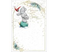 Me To You Tatty Teddy Christmas Card To A Brilliant Son Tatty Teddy On Bauble 6x9ins - Official Collection
