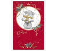 Me To You Tatty Teddy Christmas Card To A Fabulous Niece 5x8ins - Official Collection