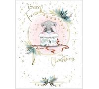 Me To You Tatty Teddy Christmas Card To A Lovely Friend 5x7ins - Official Collection