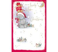 Me To You Tatty Teddy Christmas Card To A Lovely Mum, Tatty Teddy With Gifts, 6x9ins - Official Collection