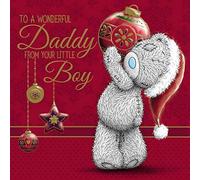 Me to You Tatty Teddy Christmas Card - To Daddy from Little Boy