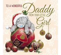 Me to You Tatty Teddy Christmas Card - to Daddy from Little Girl