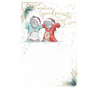 Me To You Tatty Teddy Christmas Card Wonderful Grandparents 6x9ins - Official Collection