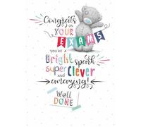 Me To You Tatty Teddy Congrats On Your Exams Greeting Card 5x7ins - Official Collection
