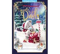 Me to You Tatty Teddy Cute 3D Christmas Keepsake Card For Dad 6x9ins - Official Collection