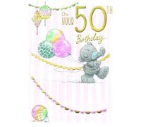 Me To You Tatty Teddy Cute 50th Birthday Card - Official Collection 5 x 7