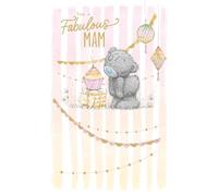 Me to You Tatty Teddy Cute Birthday Card For A Fabulous Mam - Official Collection