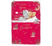Me To You Tatty Teddy Cute Christmas Card Lovely Gran 5x8ins - Official Collection