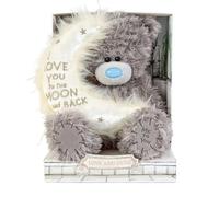 Me to You Tatty Teddy Cute Plush 'Love You To The Moon And Back' Bear 19cm-High Presented On Premium Gift Plinth - Signature Collection