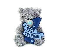 ME TO YOU Tatty Teddy Father's Day 'Best Grandad' Bear 15cm - Official Collection FP701020, Grey, Blue, Navy Blue