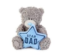ME TO YOU Tatty Teddy Father's Day 'Star Dad' Bear 10cm - Official Collection FP401016, Grey, Blue, Navy Blue