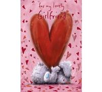 Me To You Tatty Teddy 'For My Lovely Girlfriend' Valentine's Day Card, 6 x 9 Inches - Softly Drawn Design