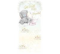 Me To You Tatty Teddy Get Well In Hospital Cute Card - Official Collection 4 x 8