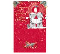 Me To You Tatty Teddy Grandparents Christmas Card To A Fabulous Nana And Grandad 5x8ins - Official Collection